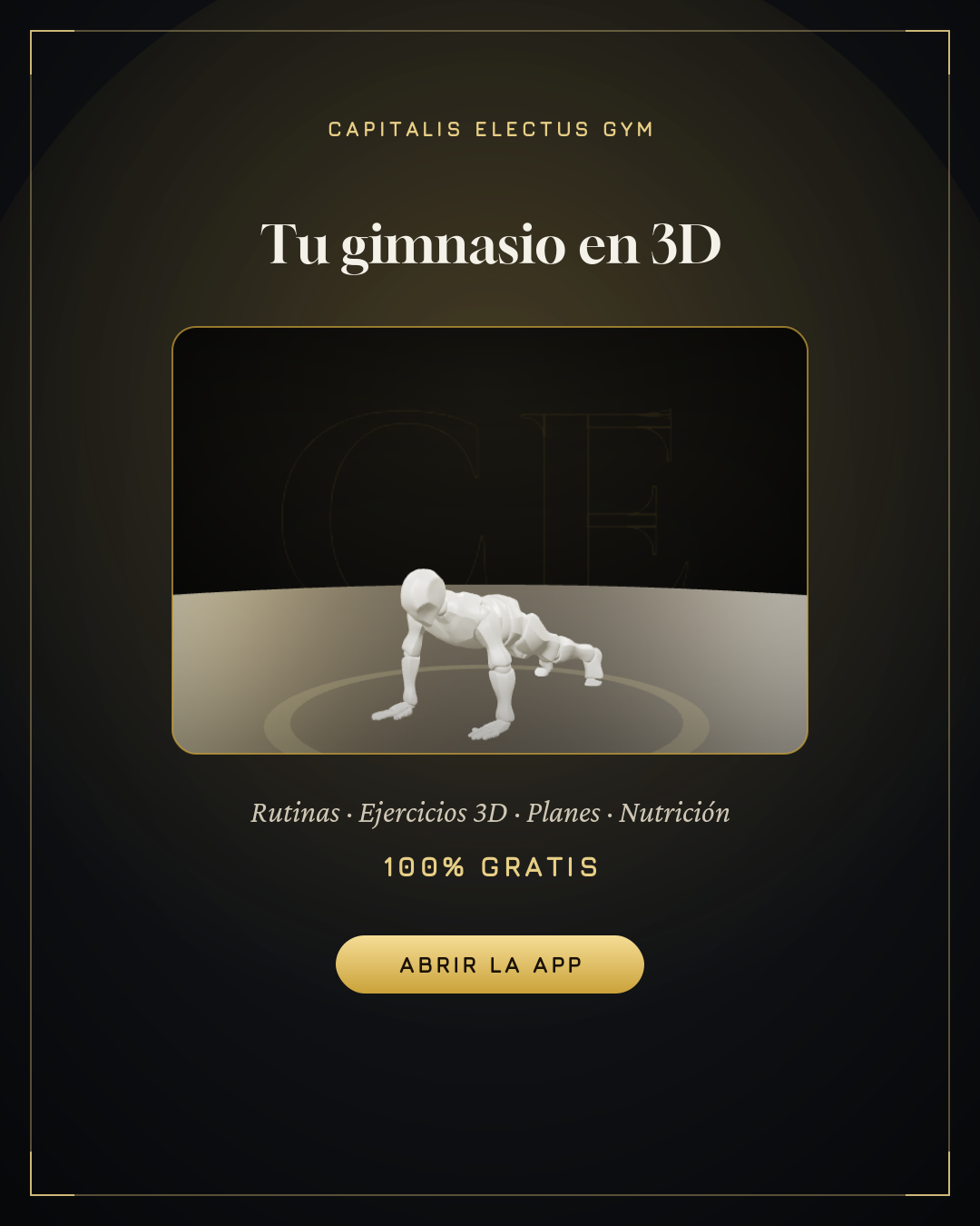 Capitalis Electus Gym — App