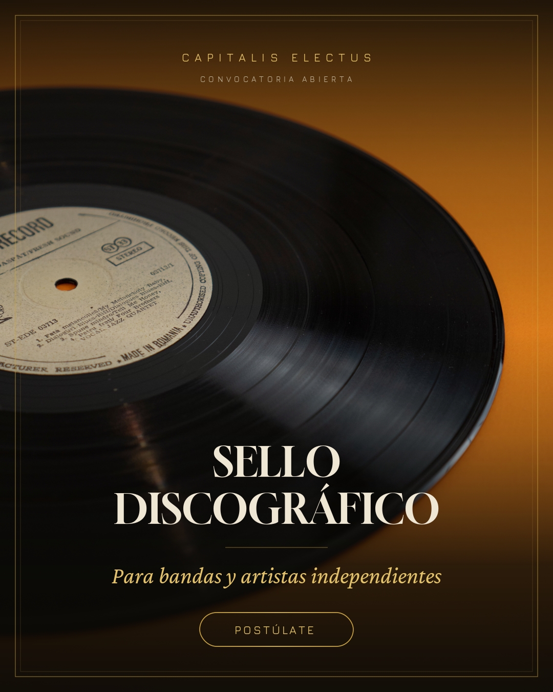 Sello Discográfico — Convocatoria abierta